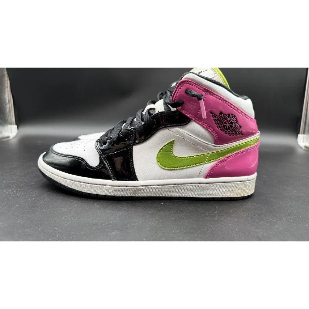 Air Jordan 1 Mid SE Edge Glow White Pink Green Blue CZ9834-100 Mens 11